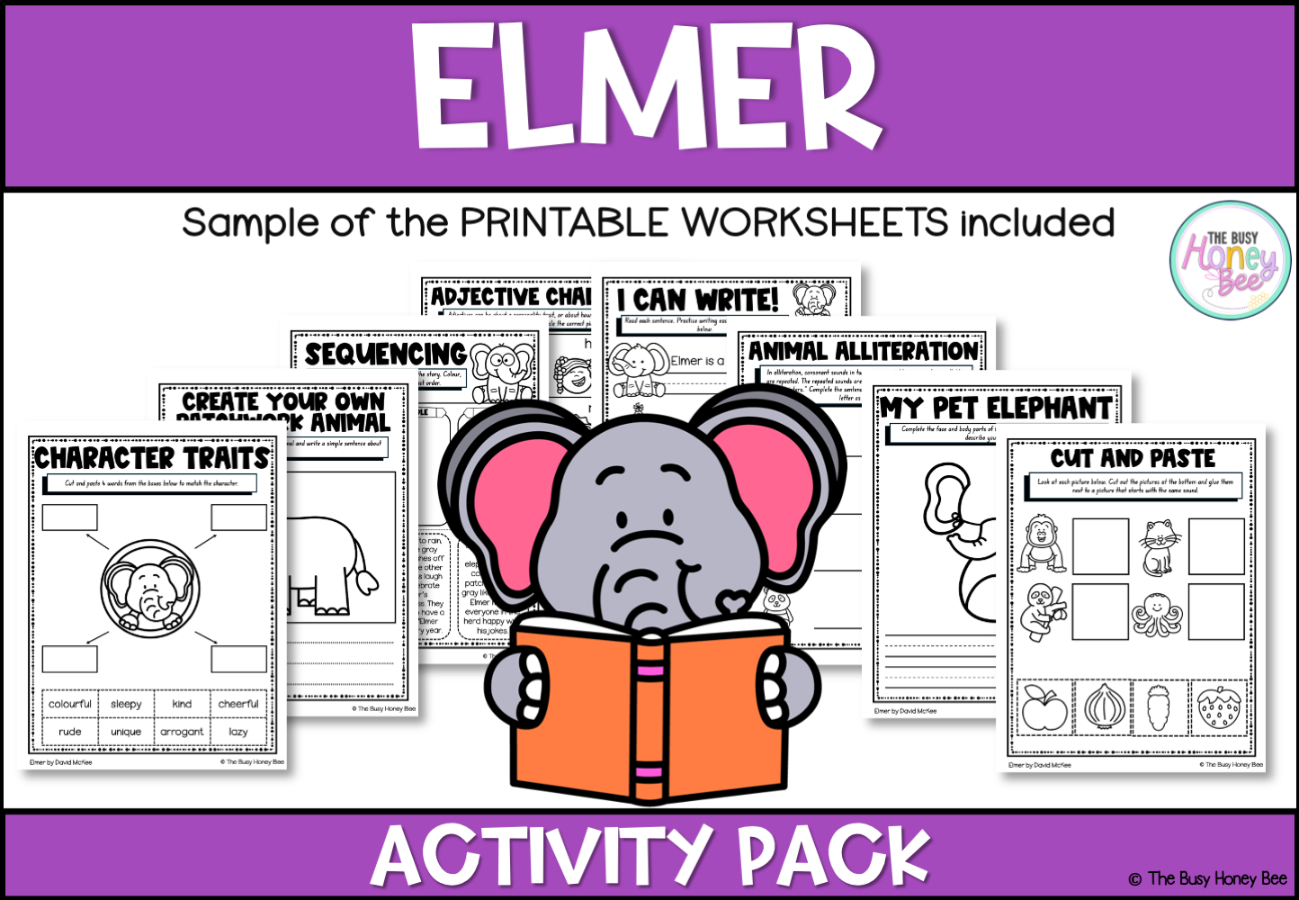 Elmer Activity Pack