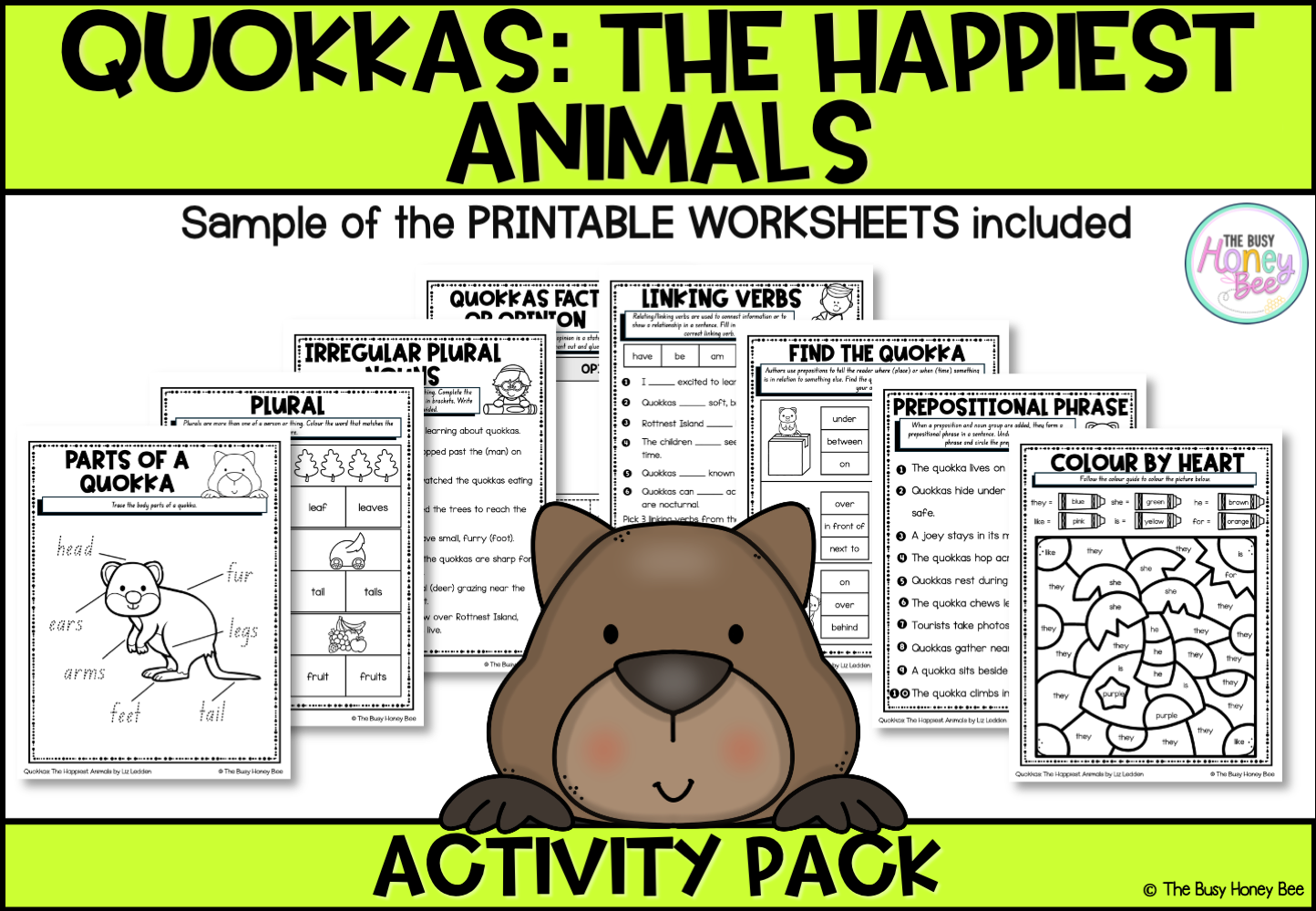 Quokkas: The Happiest Animals Activity Pack