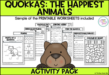 Quokkas: The Happiest Animals Activity Pack