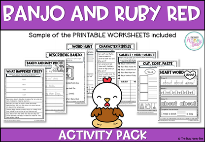 Banjo and Ruby Red by Libby Gleeson Activity Pack
