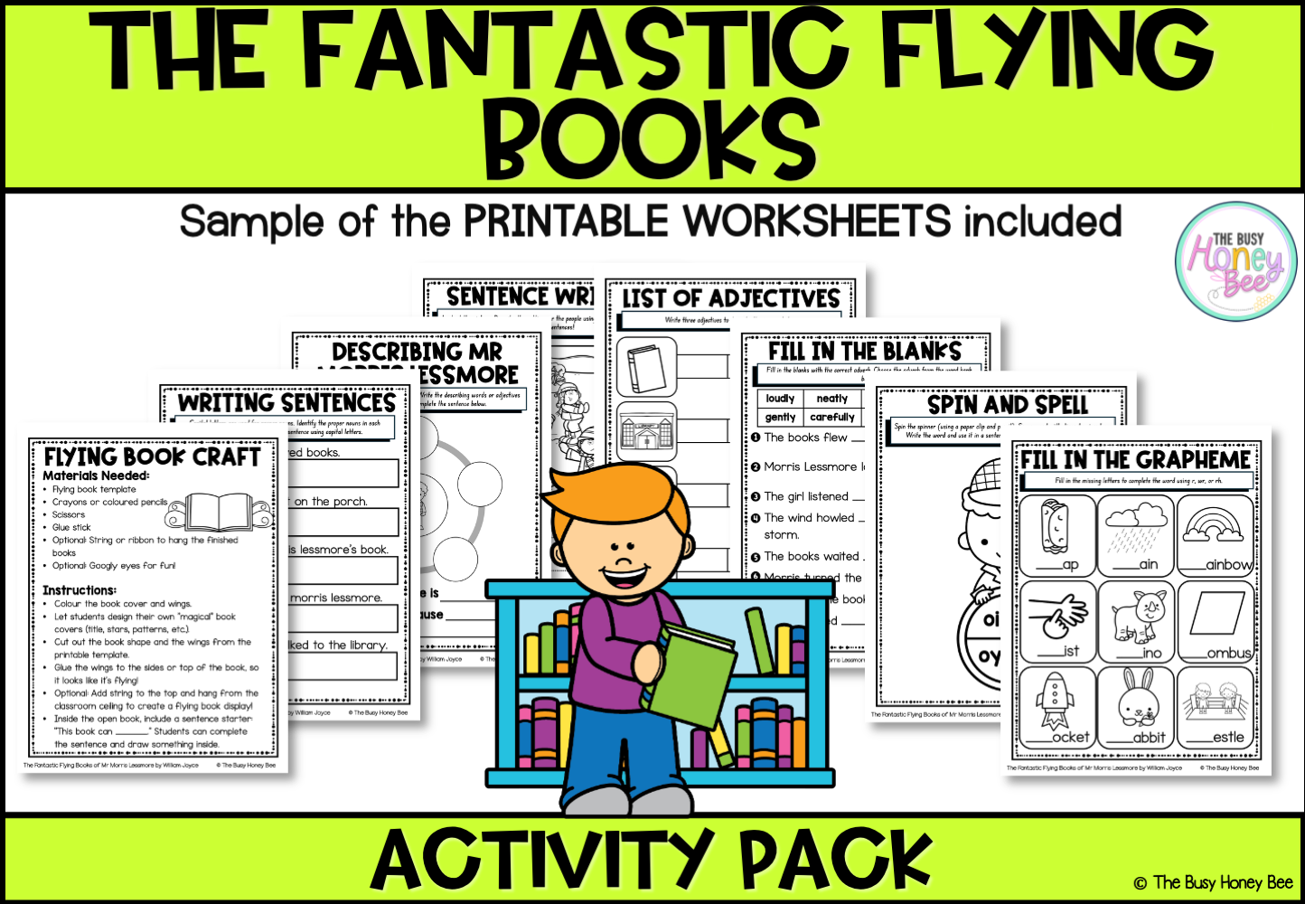The Fantastic Flying Books of Mr Morris Lessmore by William Joyce Activity Pack