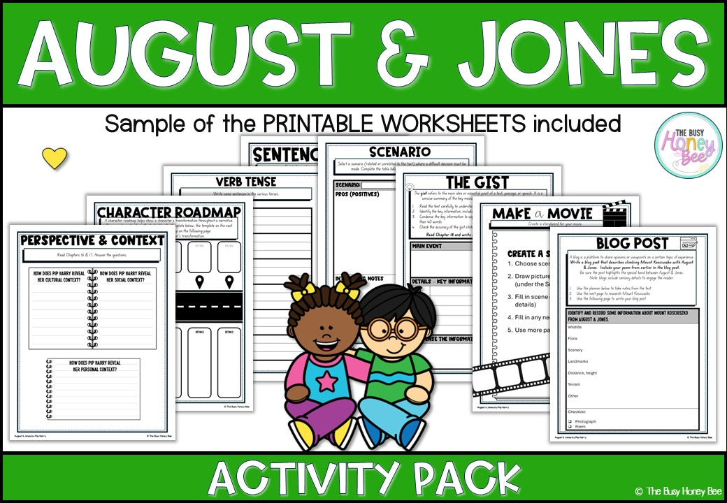 August and Jones Unit 6 Activity Pack