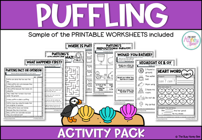 Puffling by Margaret Wild Activity Pack