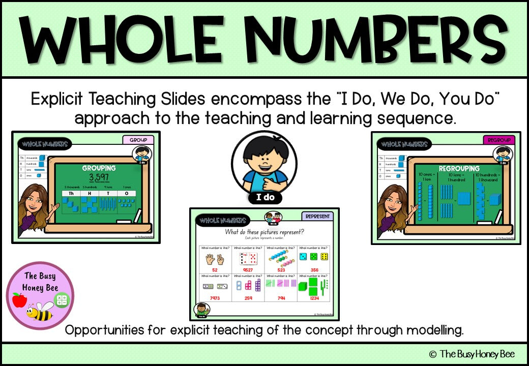 Year 3 Whole Number Explicit Teaching Bundle