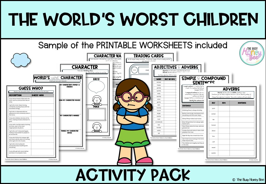 The World's Worst Children Activity Pack