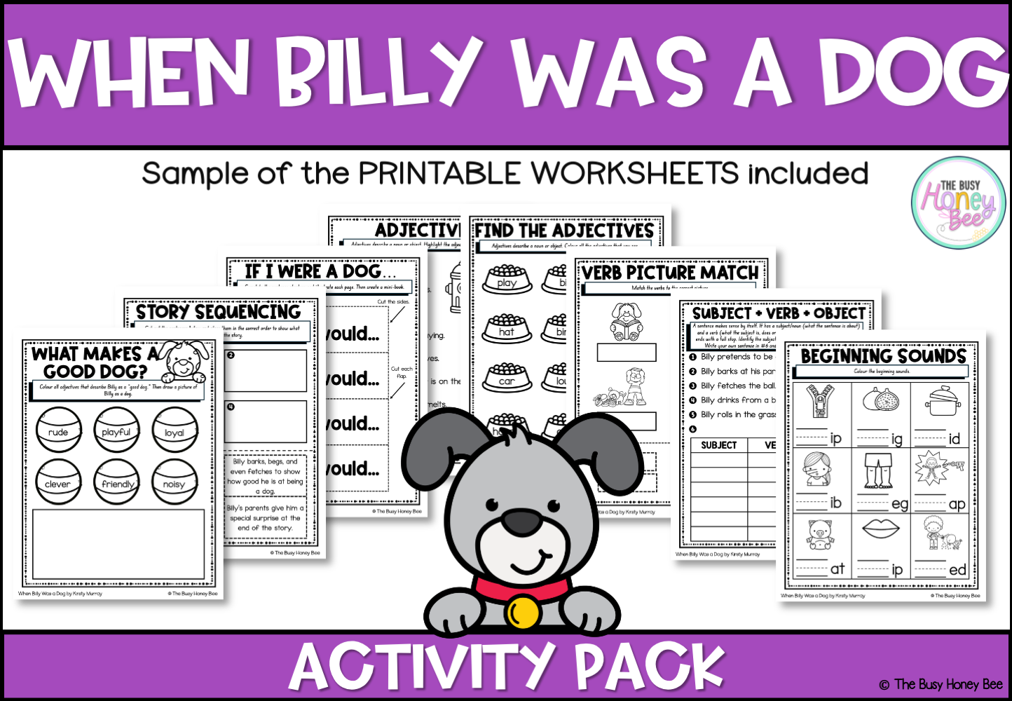 When Billy Was a Dog by Kirsty Murray Activity Pack