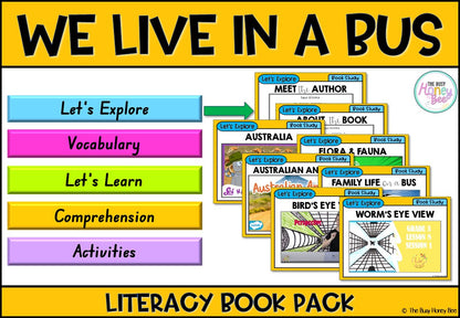 We Live in a Bus by Dave Petzold - CBCA 2025 - Literacy Book Pack