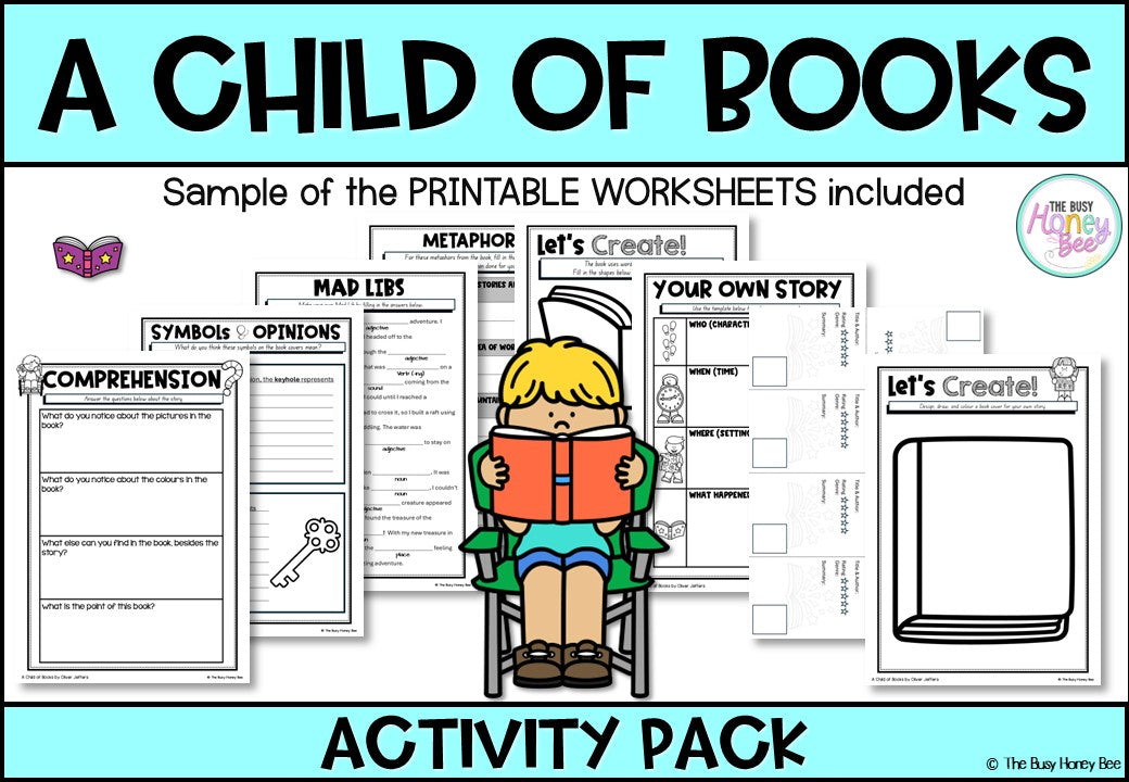 A Child of Books Activity Pack