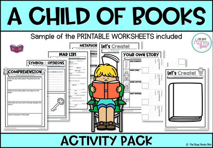 A Child of Books Activity Pack