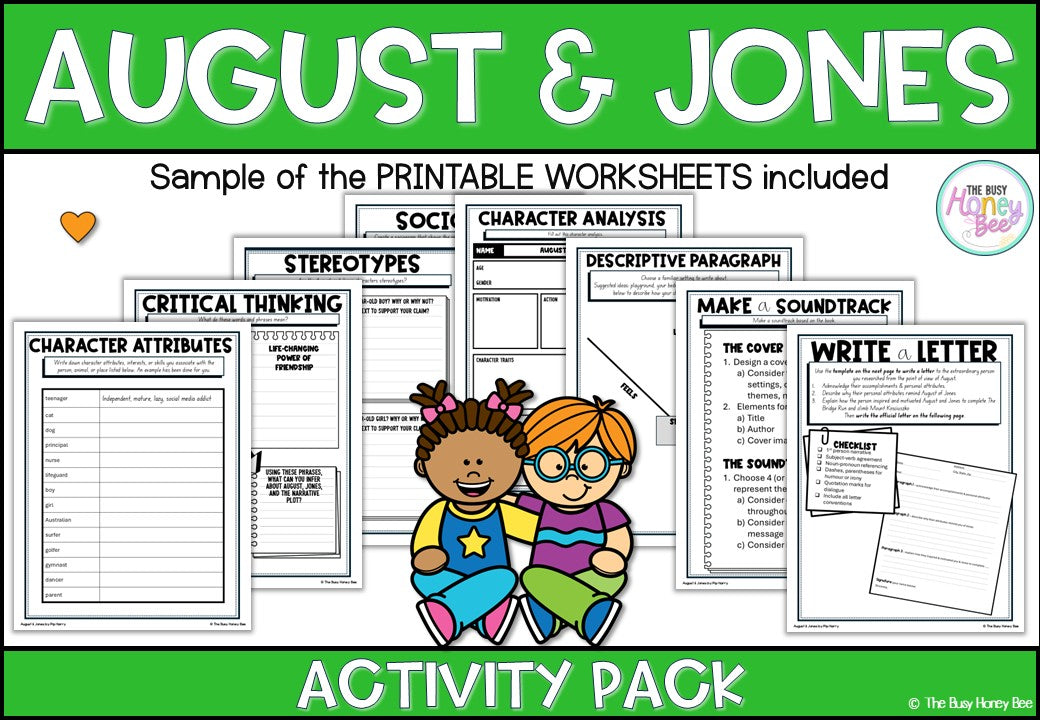 August and Jones Unit 5 Activity Pack