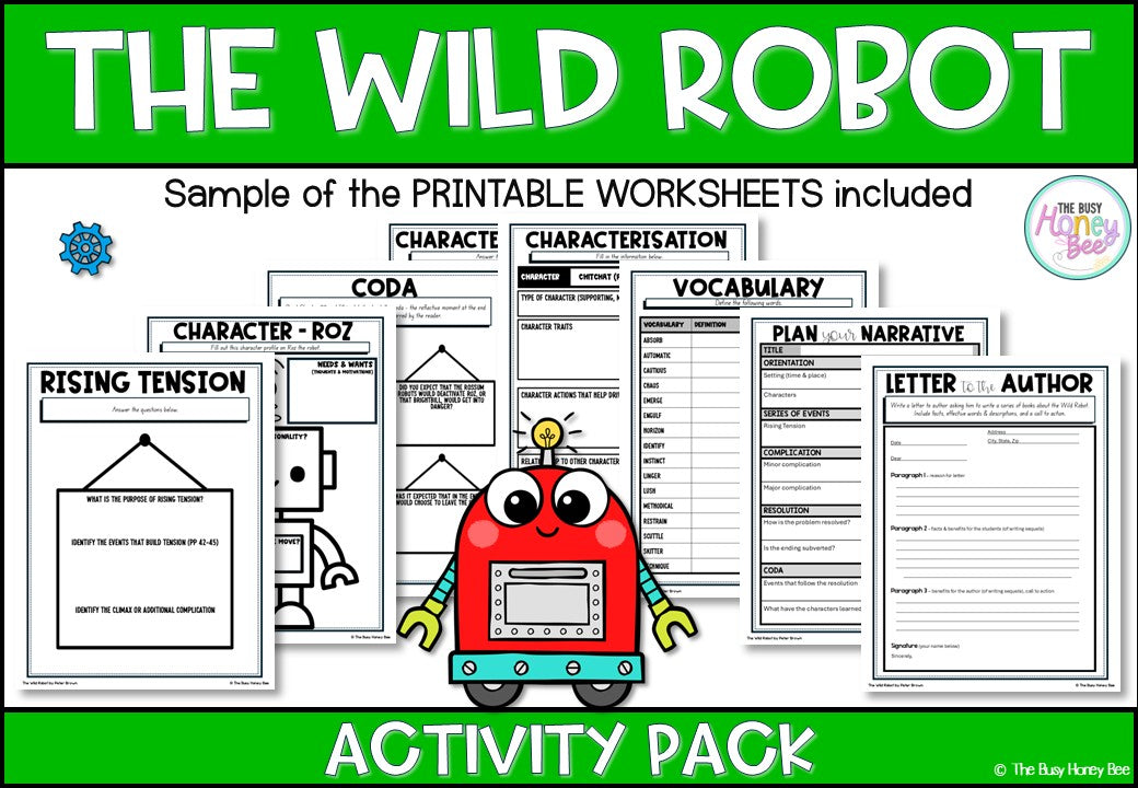 The Wild Robot Activity Pack