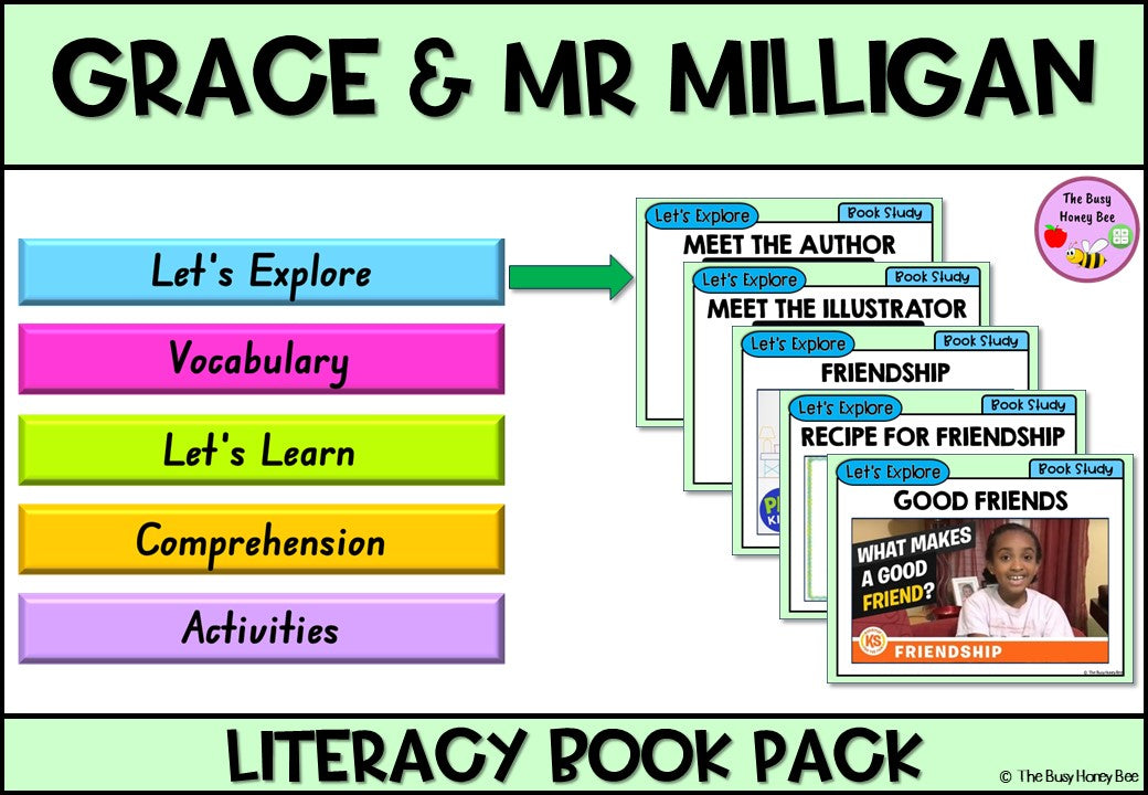 Grace and Mr Milligan - CBCA 2024 - Literacy Book Pack