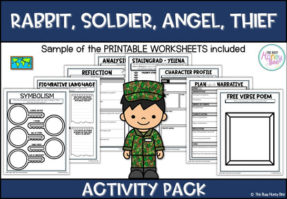 Rabbit, Soldier, Angel, Thief Unit 12 Activity Pack