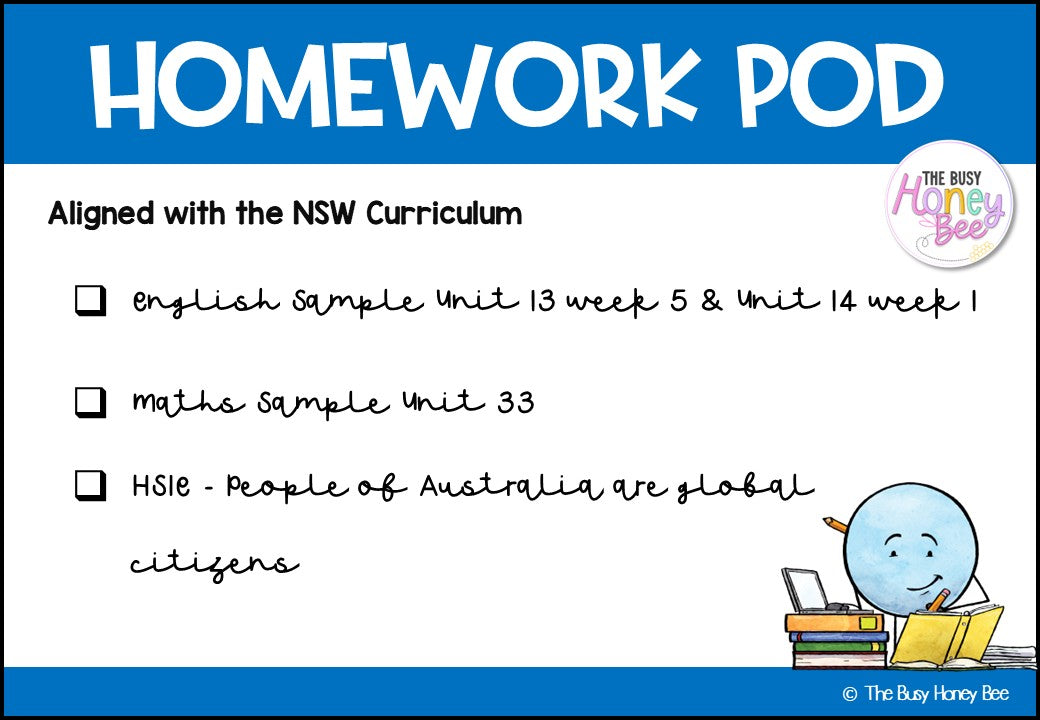Stage 3 Year B Homework/Learning Pod 33