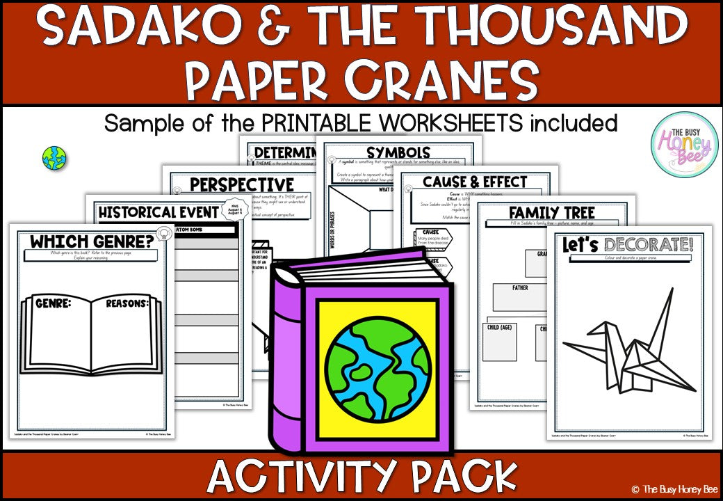 Sadako and the Thousand Paper Cranes Activity Pack