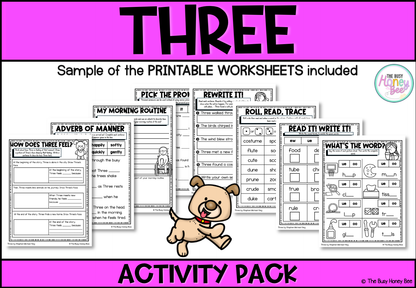 Three by Stephen Michael King Activity Pack