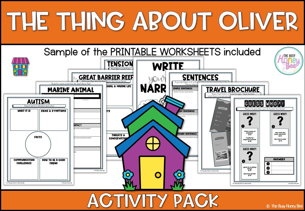 The Thing About Oliver Activity Pack