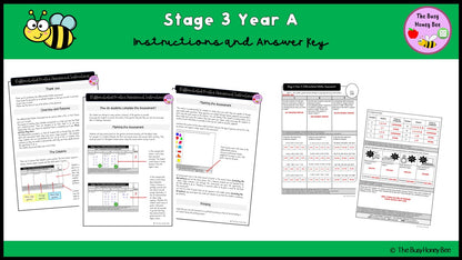 Stage 3 Year A Differentiated Maths Assessment Unit 11