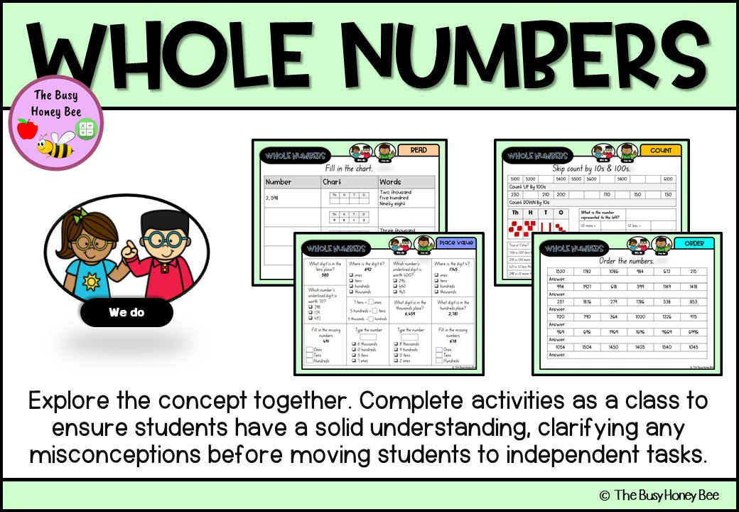 Year 3 Whole Number Explicit Teaching Bundle