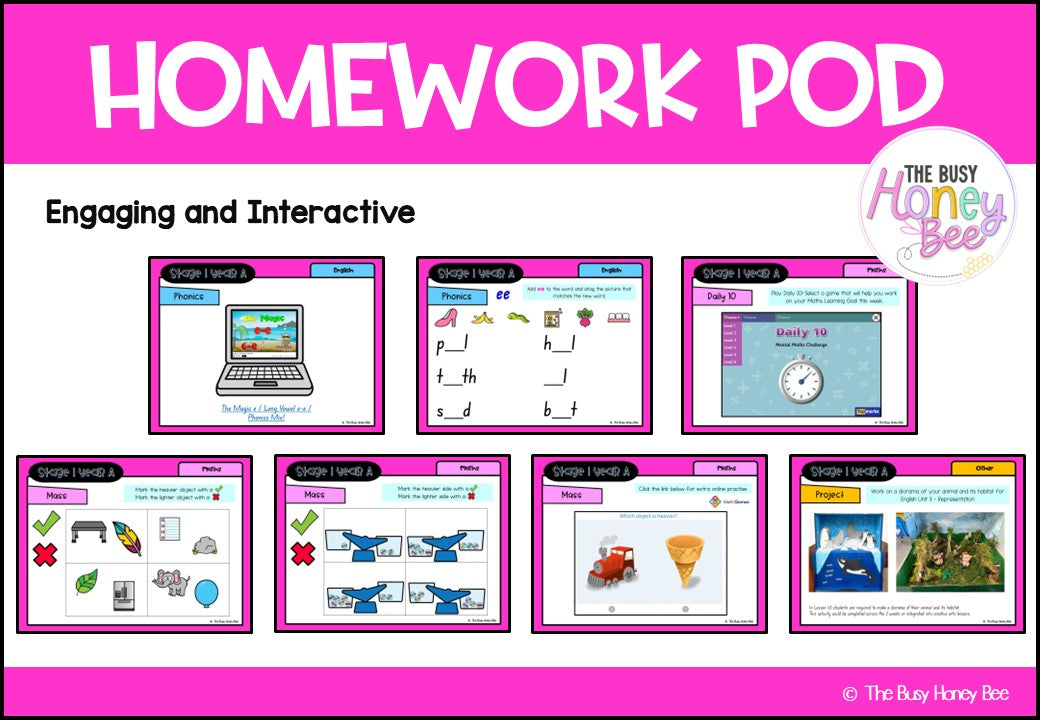 Stage 1 Year A Homework/Learning Pod 3