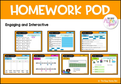 Stage 2 Year B Homework/Learning Pods Term 3 Mega Bundle