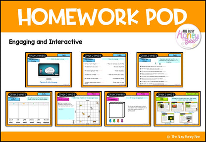 Stage 2 Year B Homework/Learning Pods Term 2 Mega Bundle
