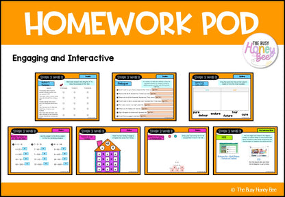 Stage 2 Year B Homework/Learning Pods Term 3 Mega Bundle