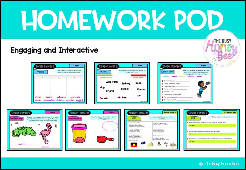 Stage 1 Year B Homework/Learning Pods Ultimate Mega Bundle