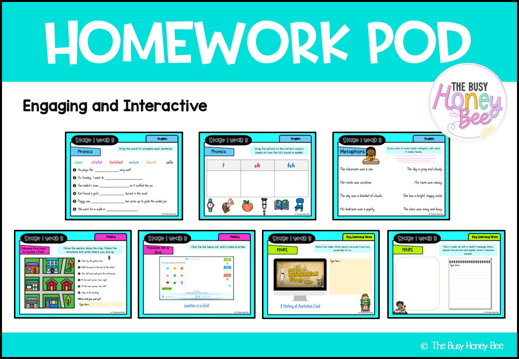 Stage 1 Year B Homework/Learning Pods Ultimate Mega Bundle