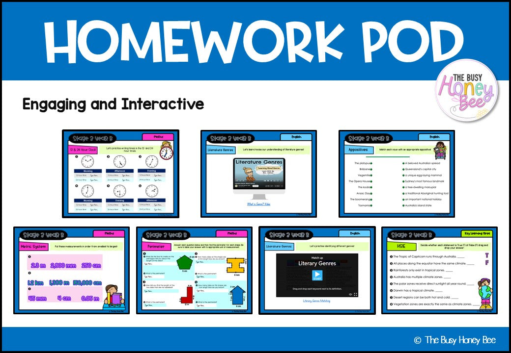 Stage 3 Year B Homework/Learning Pod 23