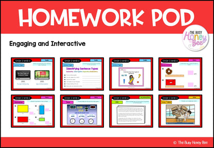 Stage 2 Year A Homework/Learning Pods Term 1 Mega Bundle