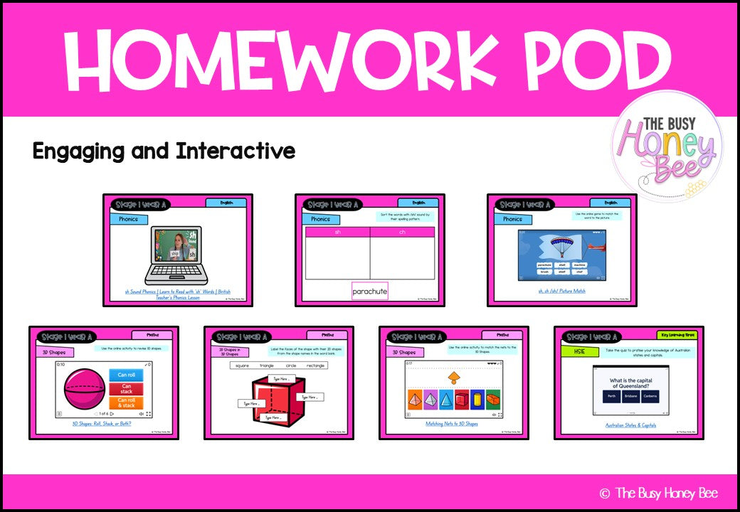 Stage 1 Year A Homework/Learning Pod 19
