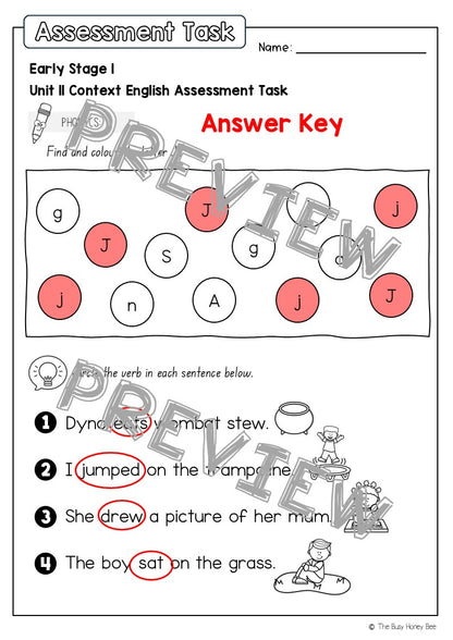 Early Stage 1 English Assessment Unit 11 Context