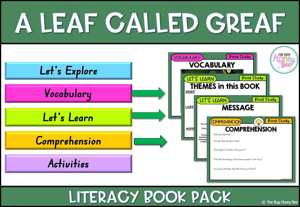 A Leaf Called Greaf - CBCA 2025 - Literacy Book Pack