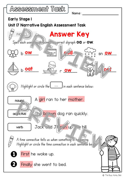 Early Stage 1 English Assessment Unit 17 Narrative