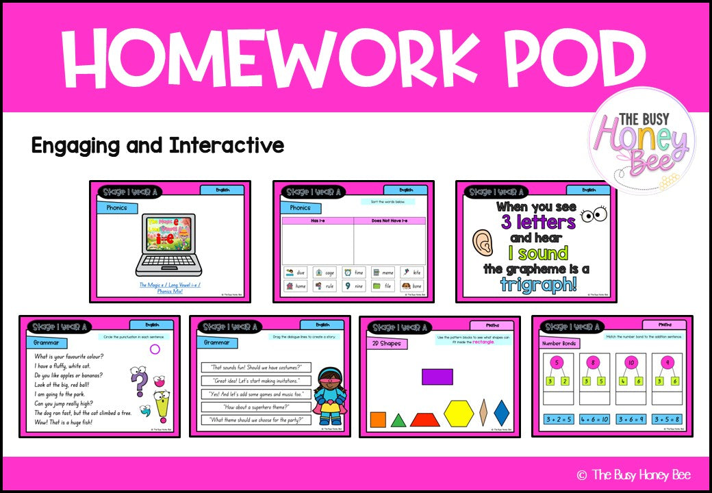 Stage 1 Year A Homework/Learning Pod 5