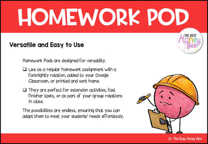 Stage 2 Year A Homework/Learning Pod 5