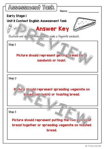 Early Stage 1 English Assessment Unit 11 Context