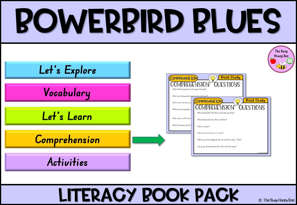 Bowerbird Blues - CBCA 2024 - Literacy Book Pack