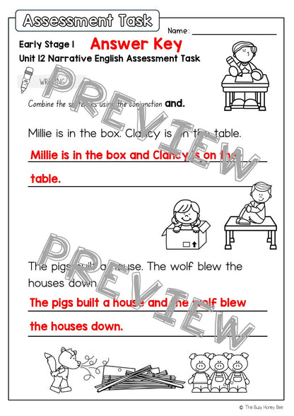 Early Stage 1 English Assessment Unit 12 Narrative