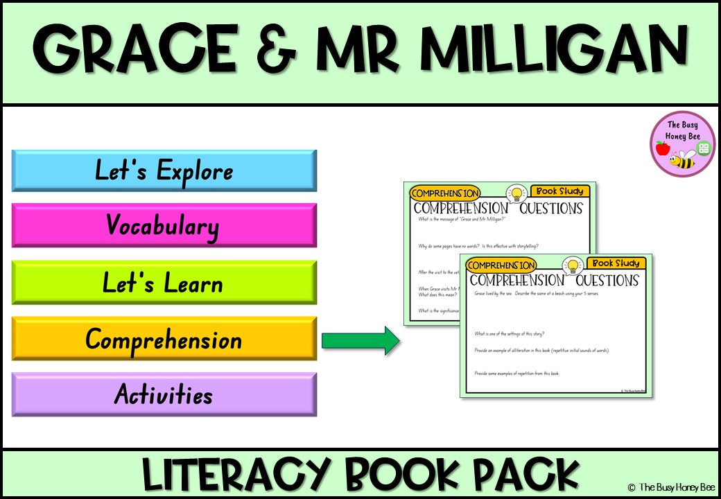 Grace and Mr Milligan - CBCA 2024 - Literacy Book Pack