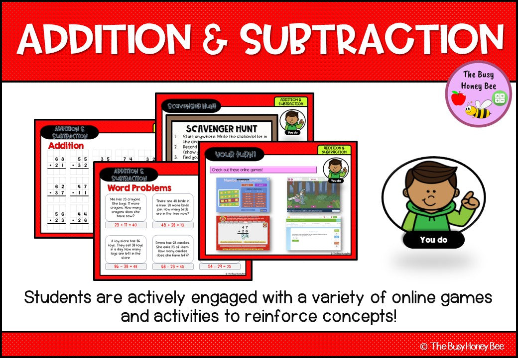 Year 3 Addition & Subtraction Explicit Teaching Bundle