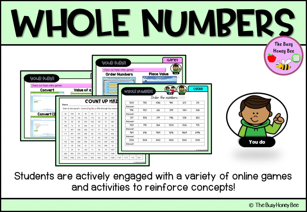 Year 3 Whole Number Explicit Teaching Bundle