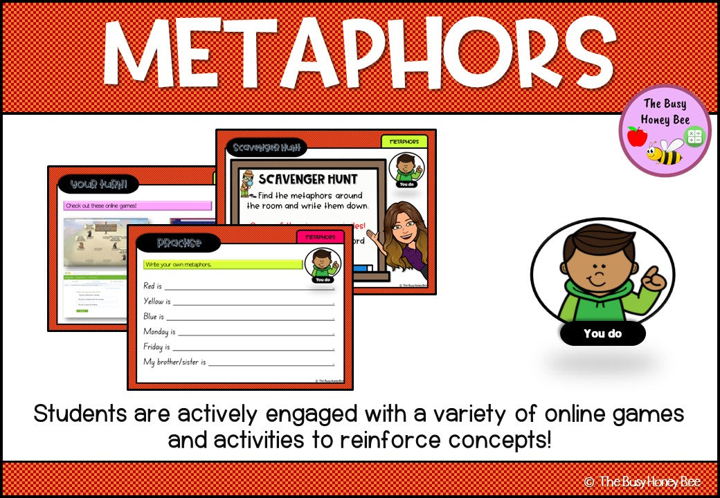 Year 3 and 4 Metaphors Explicit Teaching Slides