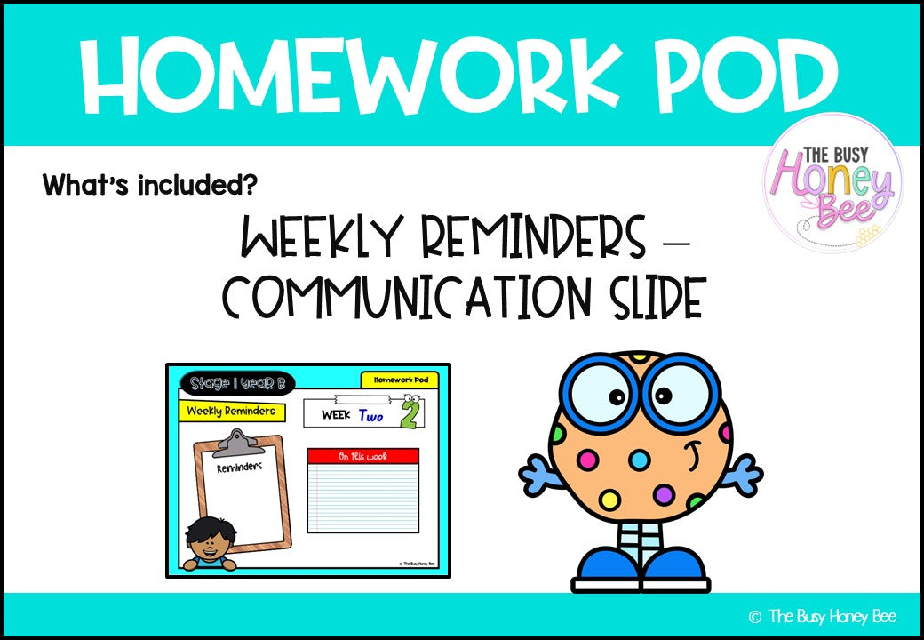 Stage 1 Year B Homework/Learning Pod 22