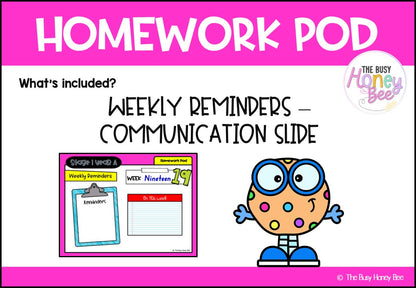 Stage 1 Year A Homework/Learning Pod 19