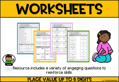 Year 4 Whole Number Place Value up to 6 digits Explicit Teaching Bundle