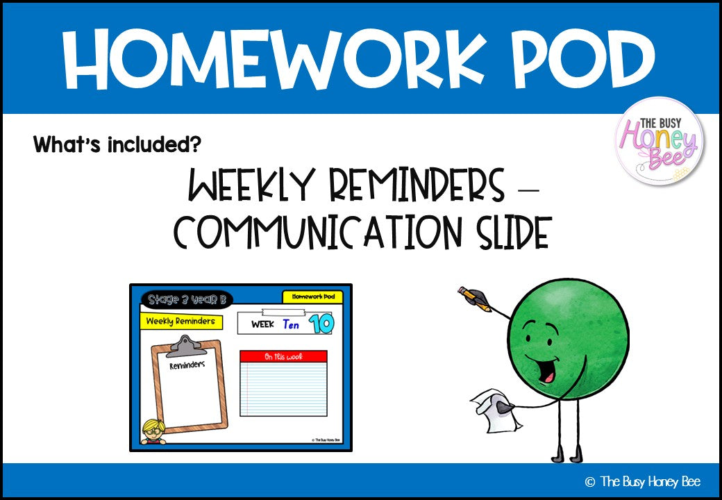 Stage 3 Year B Homework/Learning Pod 30