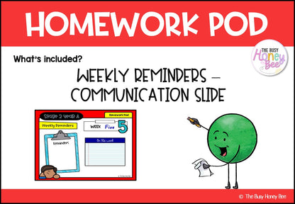 Stage 2 Year A Homework/Learning Pod 5