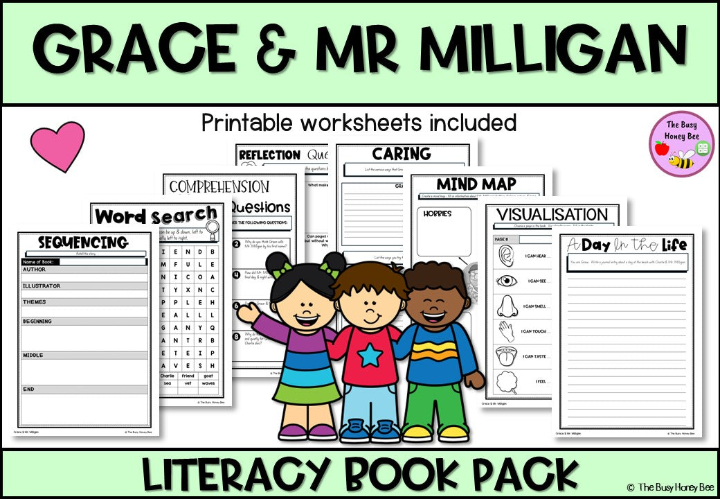 Grace and Mr Milligan - CBCA 2024 - Literacy Book Pack